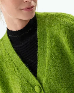 Gilet en Laine mélangée Victoria bambou