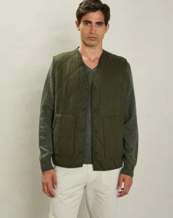 Gilet en Laine mélangée Vince armée