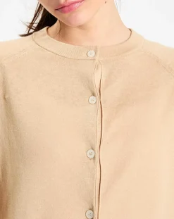 Gilet en Lin & Coton Rouga beige