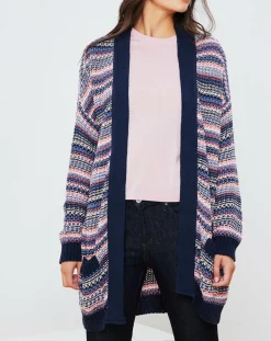 Gilet Jardin multicolore bleu