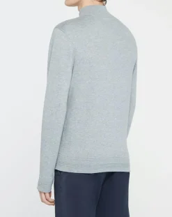 Gilet Jersey zippé gris