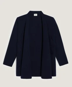 Gilet Joëlle ouvert bleu nuit