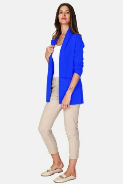 Gilet long en Cachemire mélangé col châle royal