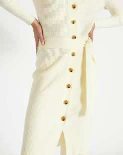 Gilet long Galia écru