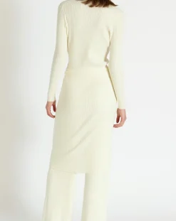 Gilet long Galia écru