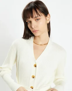 Gilet long Galia écru