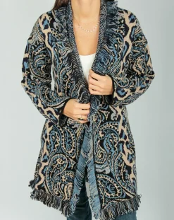 Gilet Long Store indigo