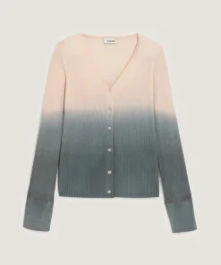 Gilet Maëlys 100% laine tie & dye beige chair