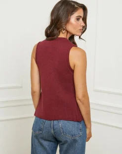 Gilet Romy bordeaux