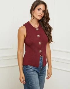Gilet Romy bordeaux