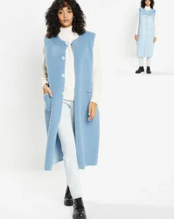 Gilet réversible en Fausse Fourrure 373 Mont bleu