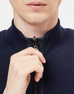 Gilet réversible sans manches bleu marine