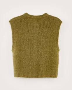 Gilet sans manches en Alpaga mélangé Abogi multicolore