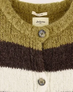 Gilet sans manches en Alpaga mélangé Abogi multicolore