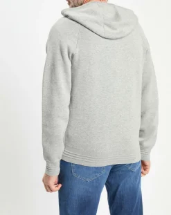 Gilet zippé à capuche gris