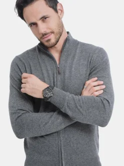 Gilet zippé classique loup