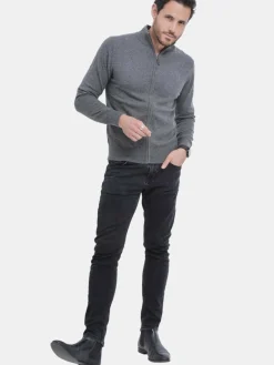 Gilet zippé classique loup