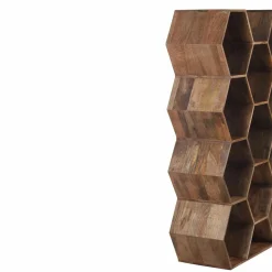 Grande étagère hexagonale offre m&m naturel - 111x40x168 cm