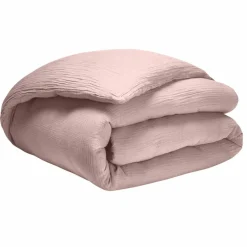 Housse de couette 100% Gaze de coton rose