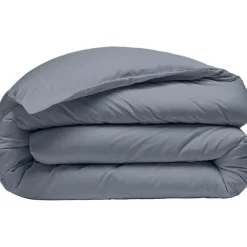 Housse de Couette 100% Percale de Coton - Finition Bouteille 40cm bleu forever