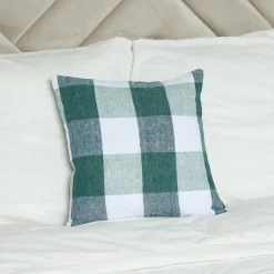 Housse de coussin 100% Lin Palma céladon - 45x45 cm