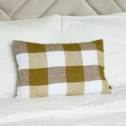 Housse de coussin 100% Lin Palma citrus - 40x60 cm