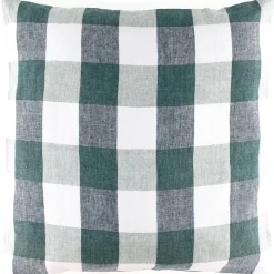 Housse de coussin 100% Lin Palma céladon - 80x80 cm