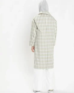 Imperméable en Coton Louis à carreaux beige