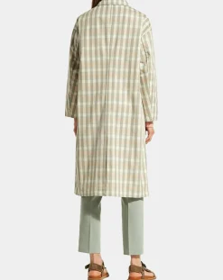 Imperméable en Coton Louis à carreaux beige