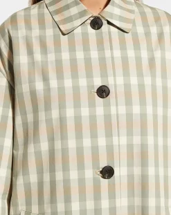 Imperméable en Coton Louis à carreaux beige