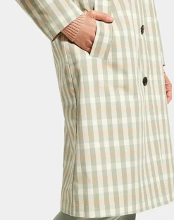 Imperméable en Coton Louis à carreaux beige