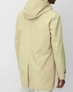 Imperméable Technique à Capuche Non Doublé beige