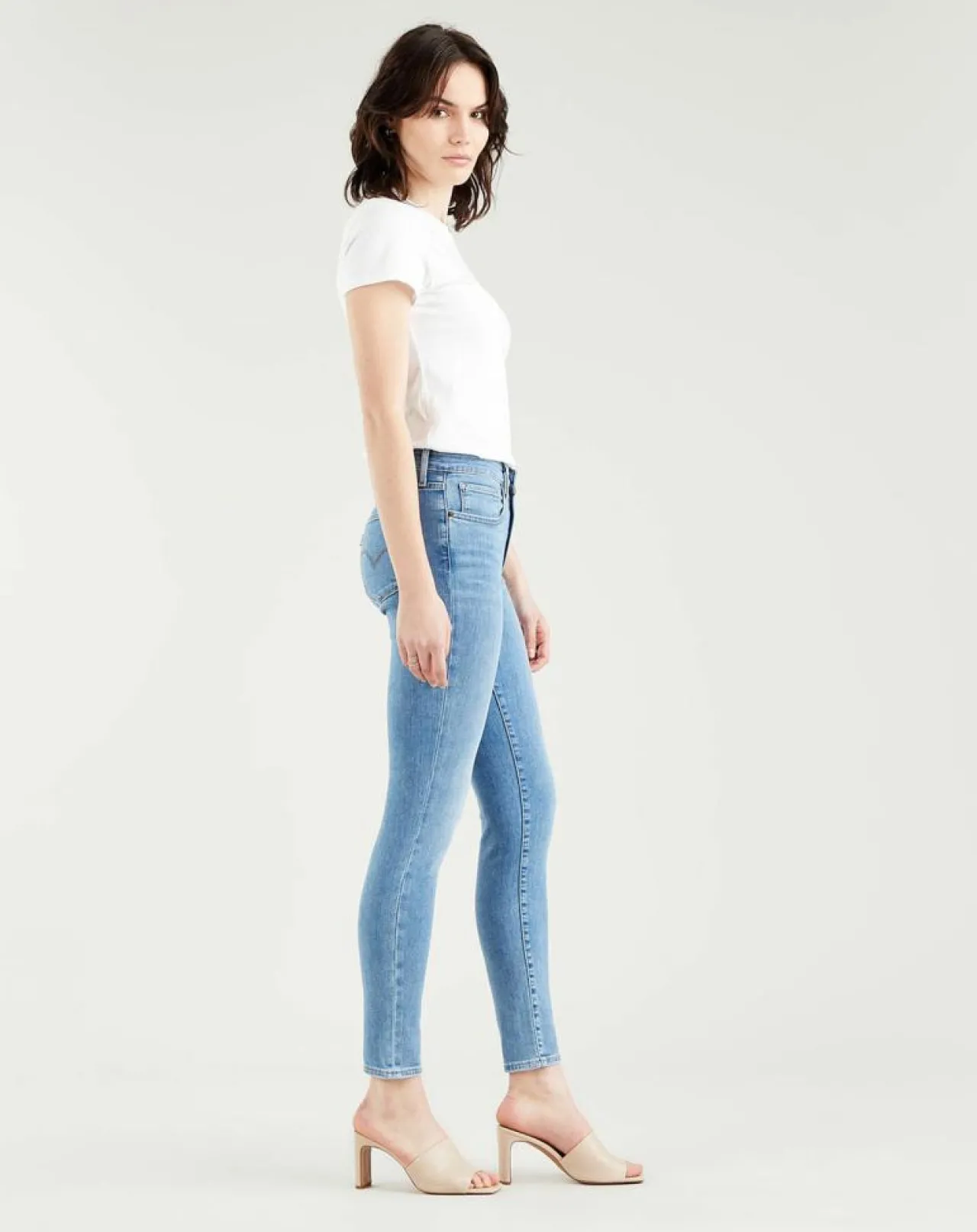 Jean 721 High Rise Skinny bleu moyen