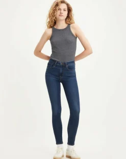 Jean 721 High Rise Skinny taille haute bleu brut