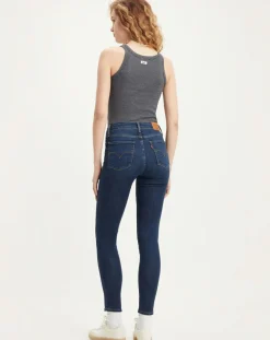 Jean 721 High Rise Skinny taille haute bleu brut