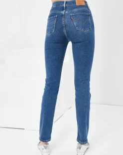 Jean 724 High Straight Paris Stroll bleu
