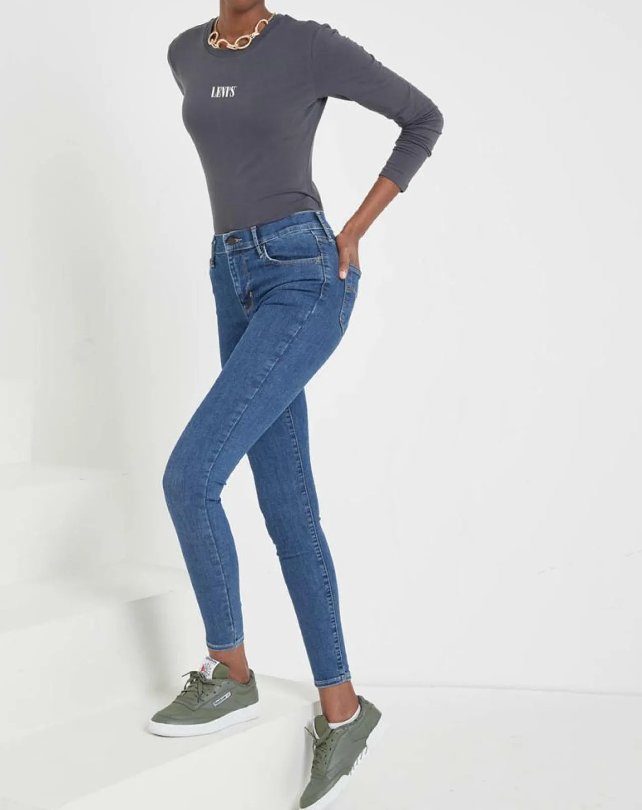 Jean 720 High Super Skinny bleu