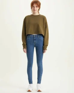 Jean 720 super Skinny taille haute bleu foncé