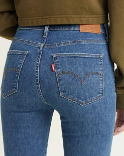 Jean 720 super Skinny taille haute bleu foncé