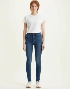 Jean 721 taille haute Skinny bleu foncé