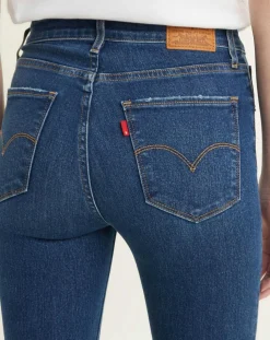 Jean 721 taille haute Skinny bleu foncé