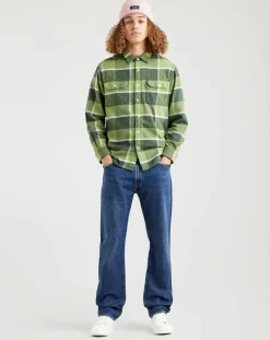 Jean 551™ Z en Coton & Chanvre Authentic Straight bleu foncé