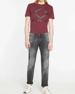 Jean ajusté Anbass Overdry gris foncé