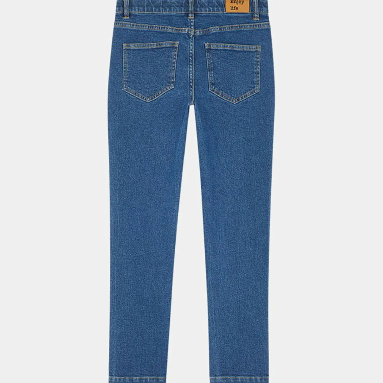 Jean ajusté en Coton bio Karl stretch bleu