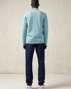 Jean ample en Toile de coton organique Porter bleu foncé