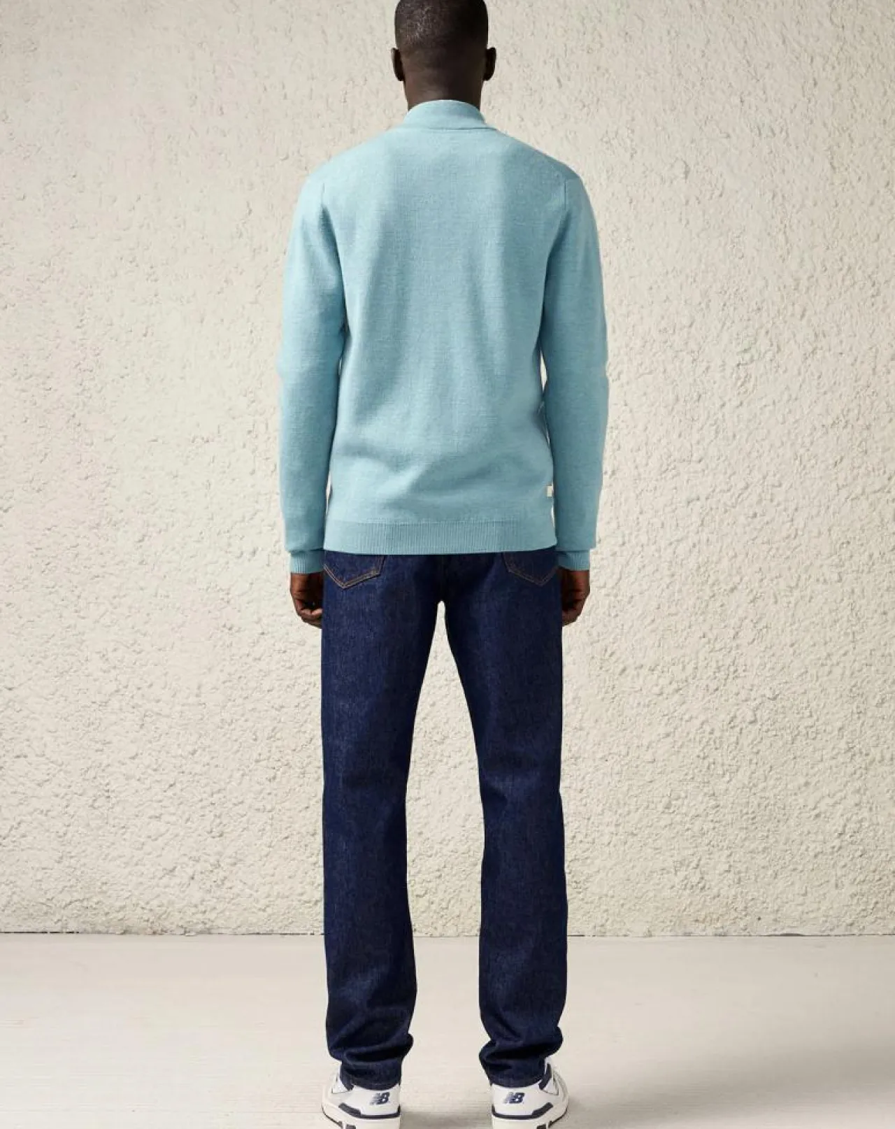 Jean ample en Toile de coton organique Porter bleu foncé