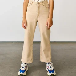 Jean bootcut 100% Coton bio Popies beige