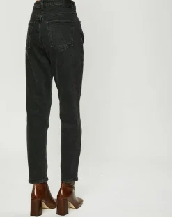 Jean court authentique en coton biologique Slim gris moyen