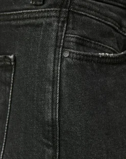 Jean court authentique en coton biologique Slim gris moyen