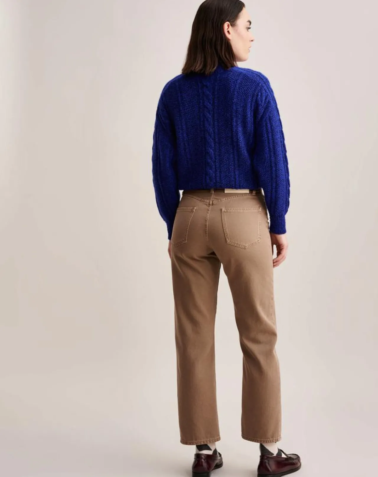 Jean droit 100% Coton Bio Popeye praline